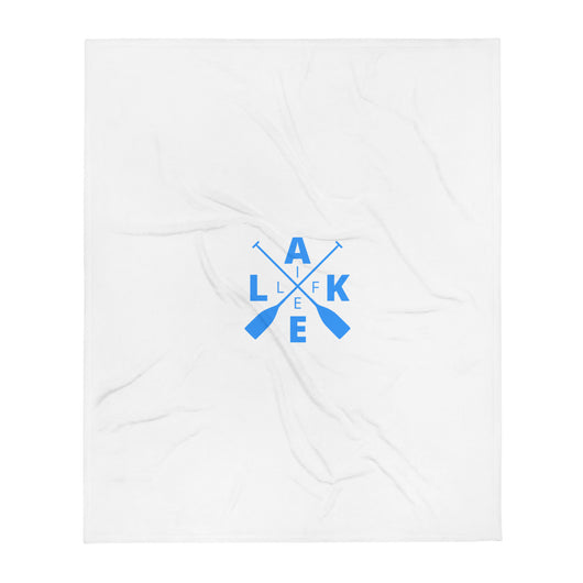 Newton Lake Life Throw Blanket