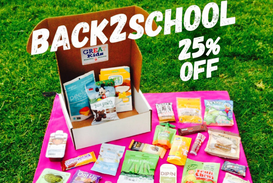 Back to School Healthy Snacks 25% OFF