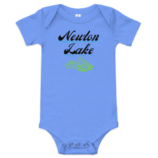 Newton Lake Lily Pad Frog Baby short sleeve one piece