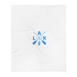 Newton Lake Life Throw Blanket