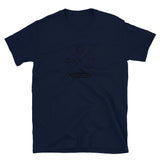 Wakesurfing X Sun Board Boat Waves Short-Sleeve Unisex T-Shirt