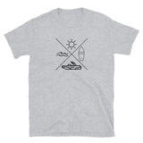 Wakesurfing X Sun Board Boat Waves Short-Sleeve Unisex T-Shirt