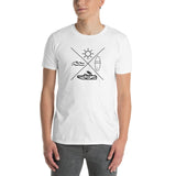 Wakesurfing X Sun Board Boat Waves Short-Sleeve Unisex T-Shirt