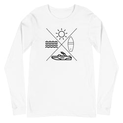 WakeSurfing X Sun Board Boat Water Unisex Long Sleeve Tee