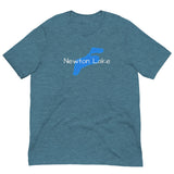 Newton Lake Outline of Lake Unisex t-shirt