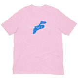 Newton Lake Outline of Lake Unisex t-shirt