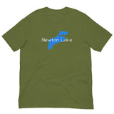 Newton Lake Outline of Lake Unisex t-shirt