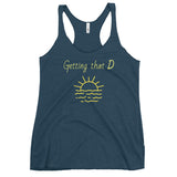 Getting That D Lake Life Beach Life Women's Racerback Tank