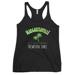 Newton Lake Margaritaville Its 5 O'clock somewhere Women's Racerback Tank