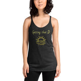 Getting That D Lake Life Beach Life Women's Racerback Tank