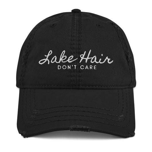 Lake Life Lake Hair Don't Care Distressed Dad Hat