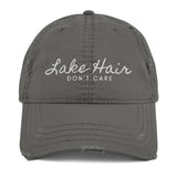 Lake Life Lake Hair Don't Care Distressed Dad Hat