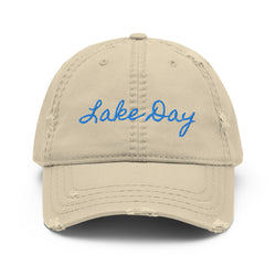 Lake Day Lake Life Distressed Dad Hat