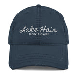 Lake Life Lake Hair Don't Care Distressed Dad Hat