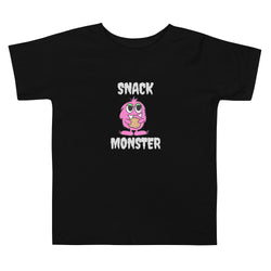 Snack Monster Pink Toddler Short Sleeve Tee