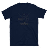 Lake Life X Sun Water Board Boat Short-Sleeve Unisex T-Shirt
