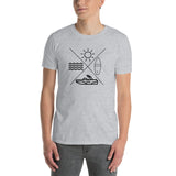 Lake Life X Sun Water Board Boat Short-Sleeve Unisex T-Shirt