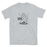 Lake Life X Sun Water Board Boat Short-Sleeve Unisex T-Shirt