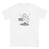 Lake Life X Sun Water Board Boat Short-Sleeve Unisex T-Shirt
