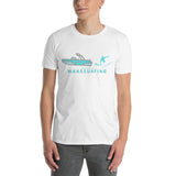 Lake Life Wakesurfing Boat & Surfer Short-Sleeve Unisex T-Shirt