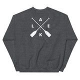 Lake Life Front & Back Waves & Oars Unisex Sweatshir