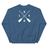 Lake Life Front & Back Waves & Oars Unisex Sweatshir