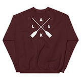 Lake Life Front & Back Waves & Oars Unisex Sweatshir
