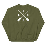 Lake Life Front & Back Waves & Oars Unisex Sweatshir