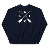 Lake Life Front & Back Waves & Oars Unisex Sweatshir