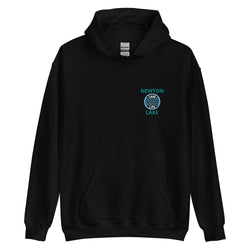 Newton Lake Lake Life Waves Left Chest Unisex Hoodie