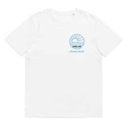 Newton Lake Lake Life Sunset Left Chest Unisex organic cotton t-shirt