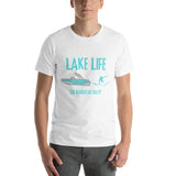 Lake Life Wakesurf Boat - cuz beaches be salty Unisex t-shirt