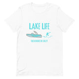Lake Life Wakesurf Boat - cuz beaches be salty Unisex t-shirt