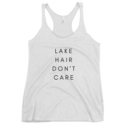 Lake Life Lake Hair Don't Care Women's Racerback Tank