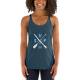Paddleboard SUP Life Dark Colors Women's Racerback Tank