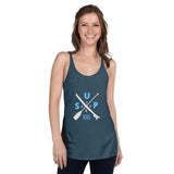 Paddleboard SUP Life Dark Colors Women's Racerback Tank