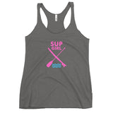 Paddleboard SUP Girl Women's Racerback Tank