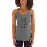 Lake Life Lake Hair Don't Care Women's Racerback Tank
