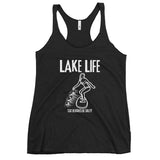 Lake Life Wakesurf - cuz beaches be salty Women's Racerback Tank