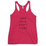 Lake Life Lake Hair Don't Care Women's Racerback Tank