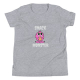 Snack Monster Pink monster Youth Short Sleeve T-Shirt