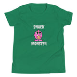 Snack Monster Pink monster Youth Short Sleeve T-Shirt