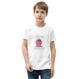 Snack Monster Pink monster Youth Short Sleeve T-Shirt
